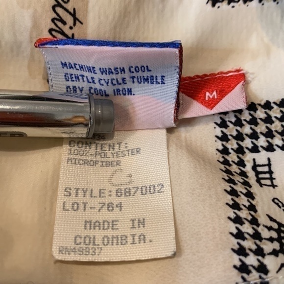 Tail vintage bomber jacket microfiber golf print M - Picture 6 of 9